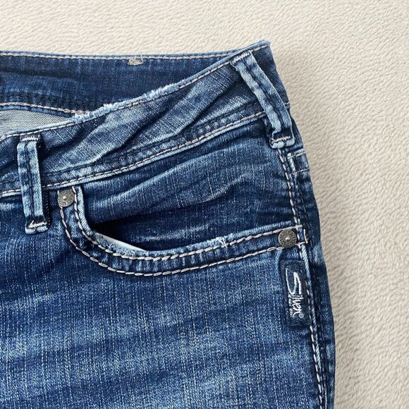 Silver Jeans Men's Jeans 33x29 Straight-Leg Mid-Rise Stretch Denim Sam - Picture 10 of 12